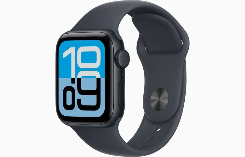 Apple Watch SE 3 44mm GPS+Cellulare (2025) Ricondizionato-Nero- A3328 · 32 GB · Mezzanotte
